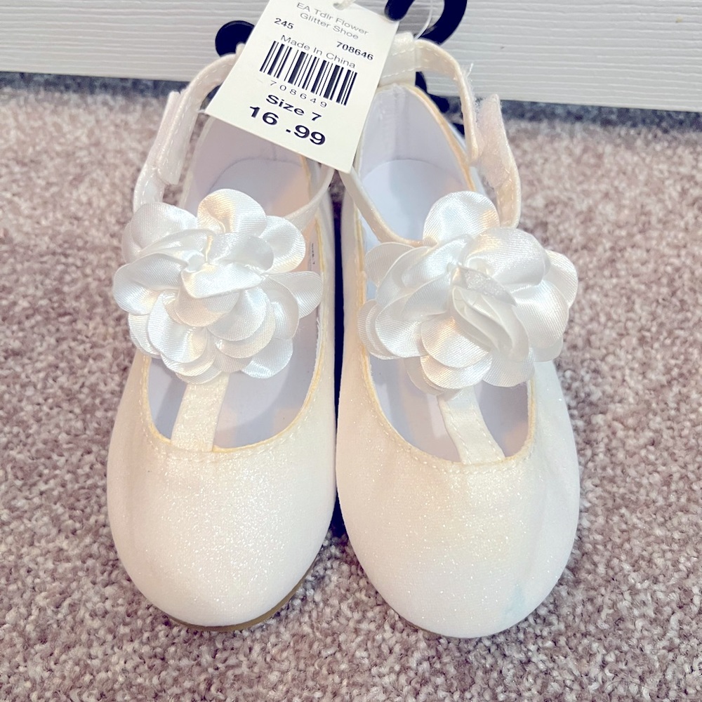 Cute with little girl shoes
